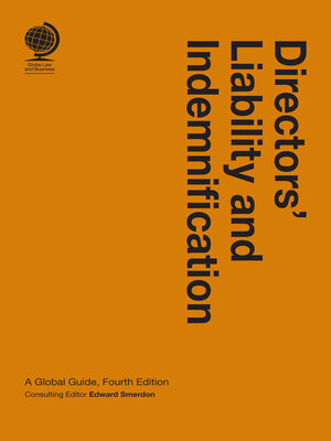 cover image of Directors' Liability and Indemnification